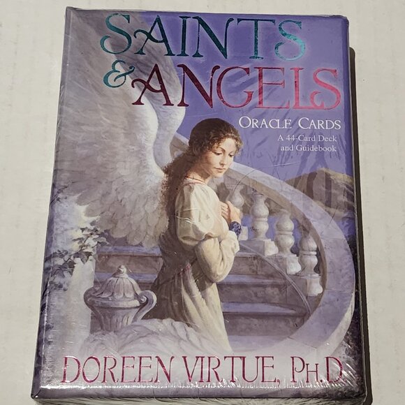 Saint & Angels Oracle Cards by Doreen Virtue w/ Guidebook & 44 Card Deck - Picture 1 of 4